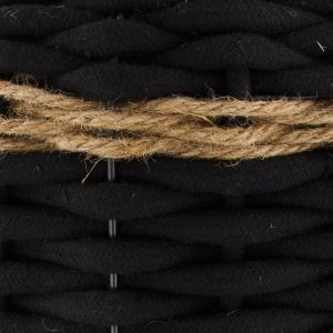 Φωτιστικό επιτραπέζιο βαμβακερό μαύρο 22x28εκ. Φωτιστικό επιτραπέζιο βαμβακερό μαύρο 22x28εκ.