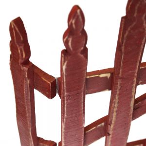 CHUNKYWOOD SMALL GARDEN FENCE BURGUNDY 43 X 55 CHUNKYWOOD SMALL GARDEN FENCE BURGUNDY 43 X 55