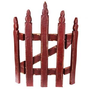 CHUNKYWOOD SMALL GARDEN FENCE BURGUNDY 43 X 55 CHUNKYWOOD SMALL GARDEN FENCE BURGUNDY 43 X 55