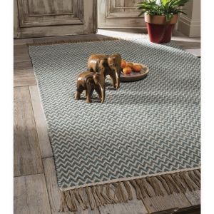 Zigzag weave rug Bermuda Blue 120 x 180cm Zigzag weave rug Bermuda Blue 120 x 180cm