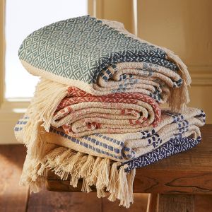 Taara Recycled Cotton Throw 130 x 170cm Taara Recycled Cotton Throw 130 x 170cm