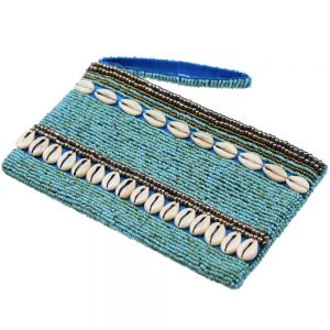 Τσαντάκι με Χάντρες & Κοχύλια 20x12