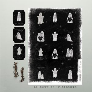 Αυτοκόλ. (12)- Φαντάσματα 21x29,5εκ.