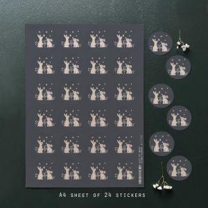 Sticker sheet-Rabbits (24) Sticker sheet-Rabbits (24)