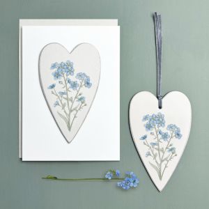 Ετικέτα καρδιά αγριολούλουδο 7εκ.-Forget me not