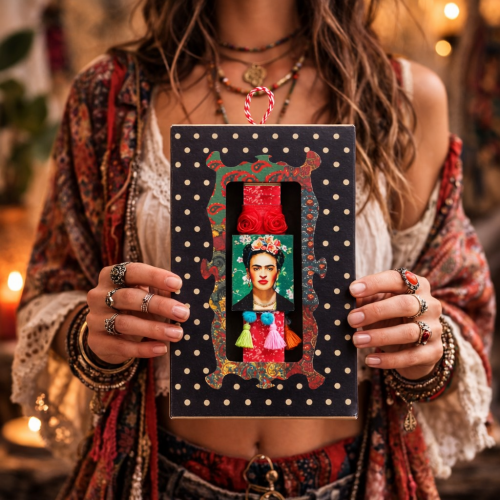 Λαμπάδα 20 Μαγνητάκι Frida - Κοραλί