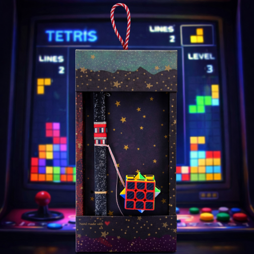 Λαμπάδα Κύβος - Μαύρο