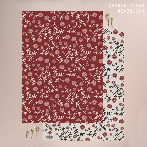 Χαρτί μικρό 29x42εκ.-Red daisy