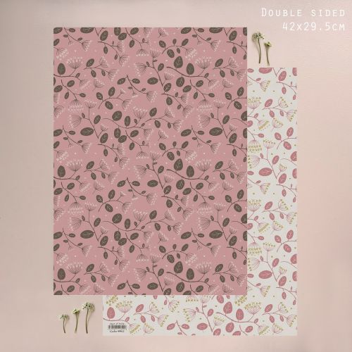 Χαρτί μικρό 29x42εκ.-Pink hydrangea