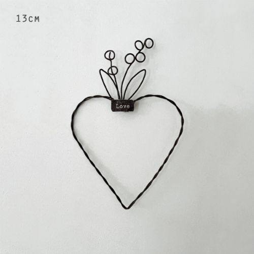 Metal hanging heart-Love/ sml