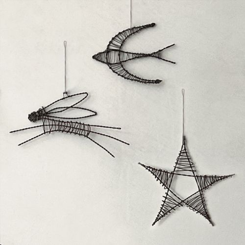 Συρμάτινο κρεμαστό - Αστέρι 13εκ.