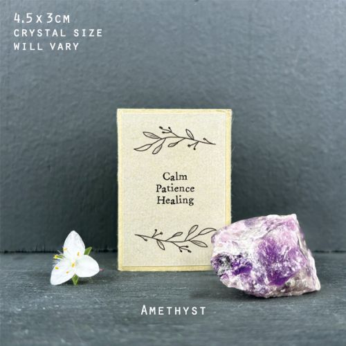 Σπιρτόκουτο κρύσταλλος 4,5x3,4εκ.- Αμέθυστος