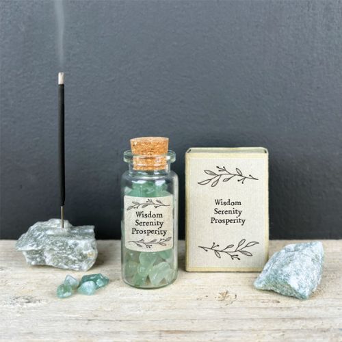 Σπιρτόκουτο με κρύσταλλο 4,5x3,4εκ.- Πράσινη Αβεντουρίνη 