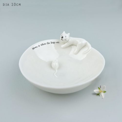 Med animal bowl-Cat & mouse