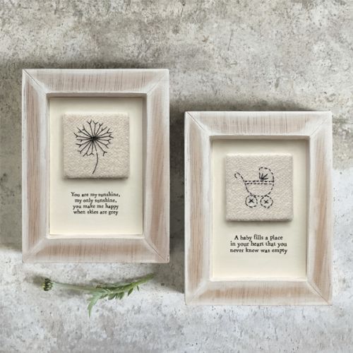 Embroidered sq pic-Baby fills a place