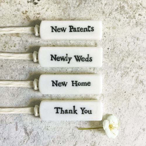 Πορσελάνινη ετικέτα - Thank you 3εκ.