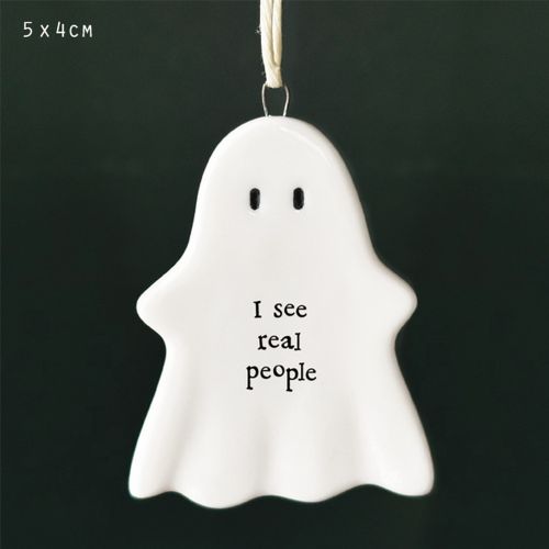 Hanging ghost plaque-I see real people