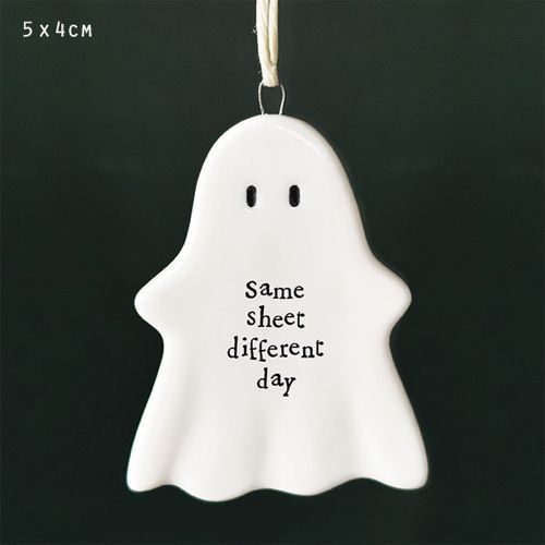 Hanging ghost plaque-Same sheet different day