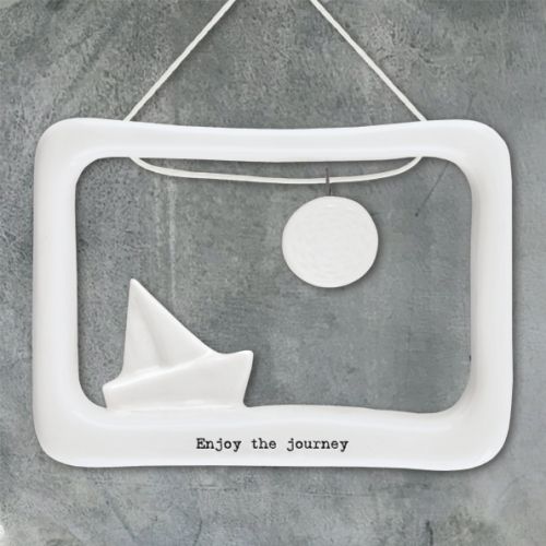 Πορσελάνινο κάδρο - Enjoy the journey 9εκ.