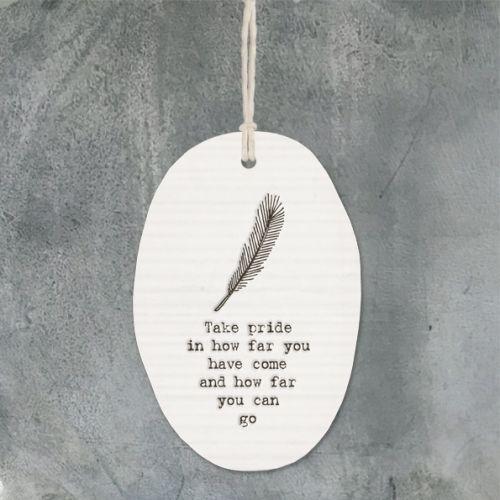 Porcelain hanger - Take pride