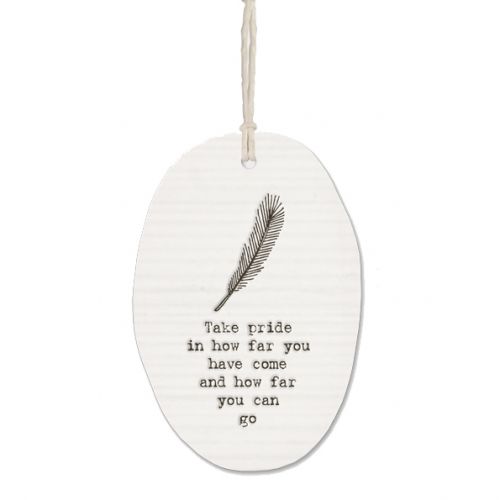 Porcelain hanger - Take pride