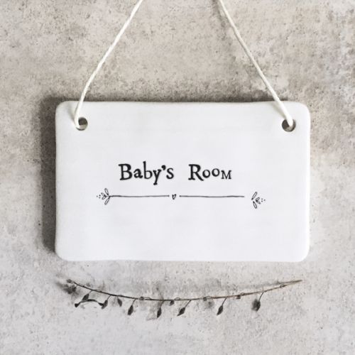 Porcelain sign-Baby's room