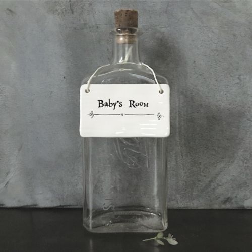 Porcelain sign-Baby's room