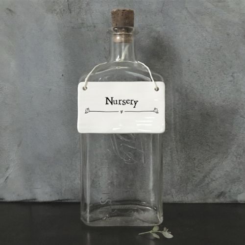 Porcelain sign-Nursery