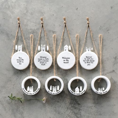 House in circle hanger-Love hope dream