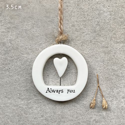 Πορσελάνινος κύκλος 3,5εκ. - Always you