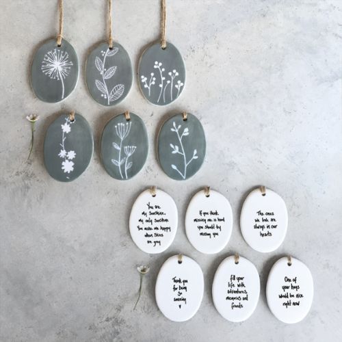 Sgraffito hanger-If you think missing me