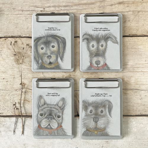 Μπλοκ σκύλος-Start each day 12x16,5εκ.