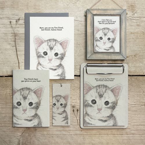 Μπλοκ γάτα-Mum, my best friend 12x16,5εκ.