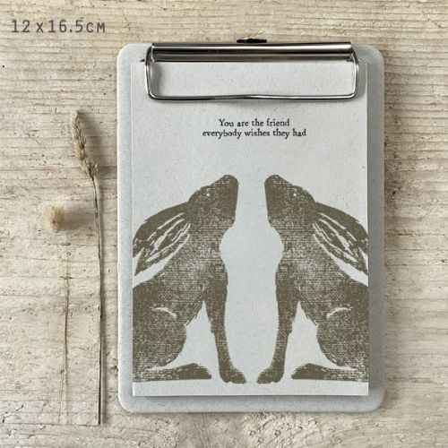 Σημειωματάριο block print - Λαγός