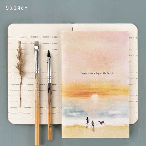 Σημειωματάριο μικρό Seascape - Happiness day at the beach 9εκ.