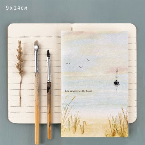 Σημειωματάριο μικρό Seascape - Life is better at the beach 9εκ.