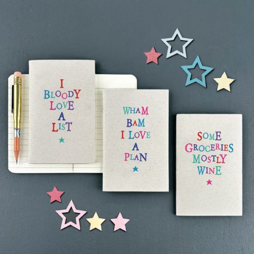 Βιβλιαράκι Wobbly word - Bloody love a list 9x14εκ.