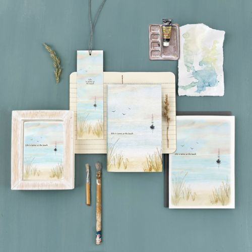 Seascape bookmark-Life is better at the beach