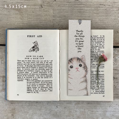 Cat bookmark-Thanks for all the things