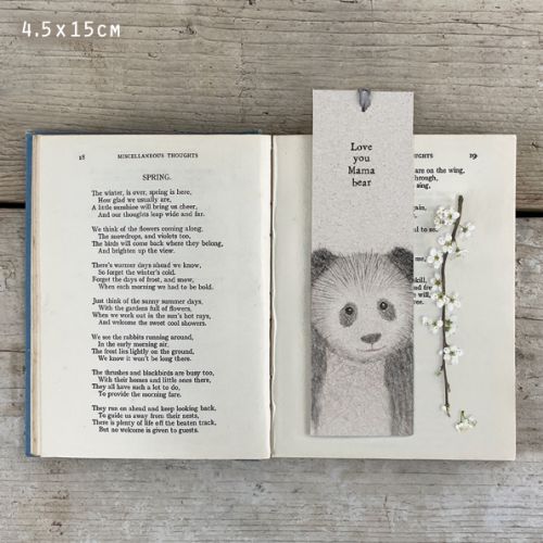 Bear bookmark-Love you Mama bear