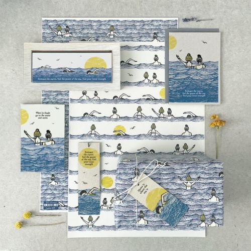 Swimmer bookmark-Embrace the waves