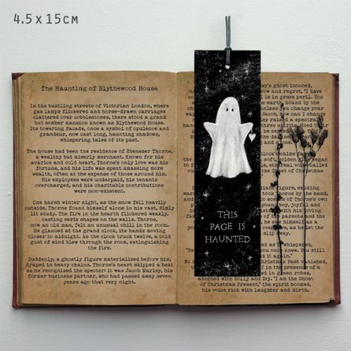 Ghost bookmark-This page is haunted