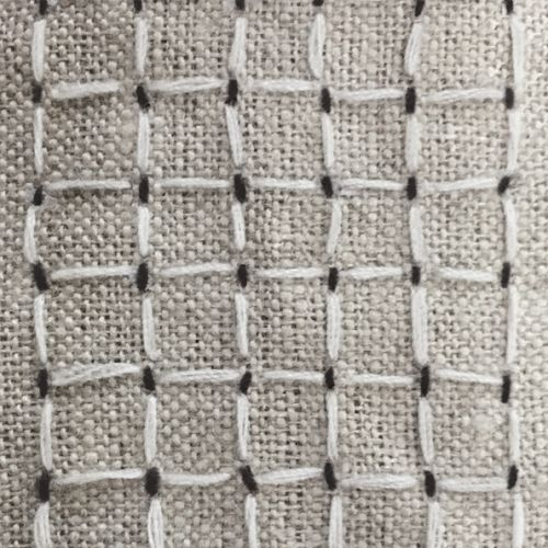 Σελιδοδείκτης λινός - Λευκά τετράγωνα