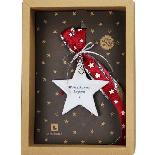 Lucky charm - Porcelain star - Happiness…