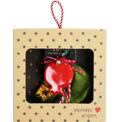 Γούρι Κεραμικό στολίδι-Ρόδι μικρό