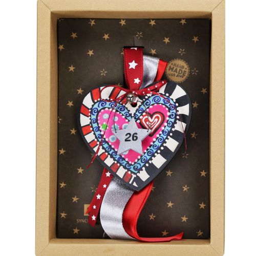 Γούρι Καρδιά funky-pink blu