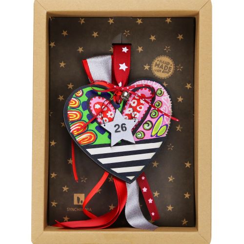 Γούρι Καρδιά funky-pink green