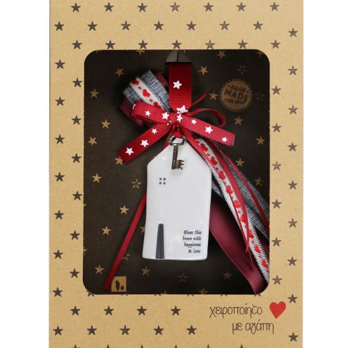 Γούρι Πορσελάνινο σπίτι μεσαίο-Bless