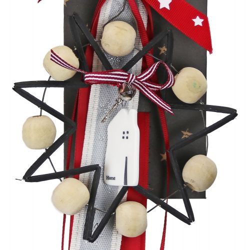 Γούρι Αστέρι με πορσελάνινο σπιτάκι - Home