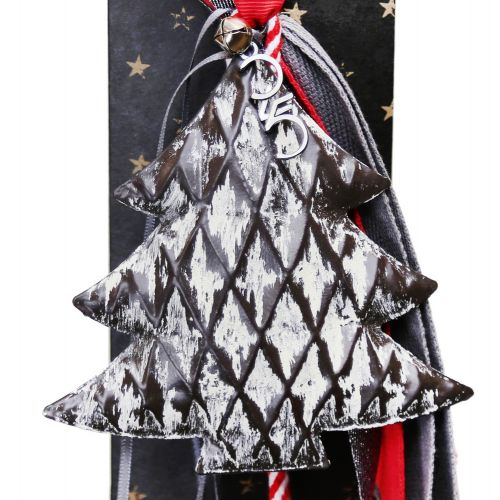 Γούρι Στολίδι μεταλλικό αντικέ-Δέντρο 30x19εκ.